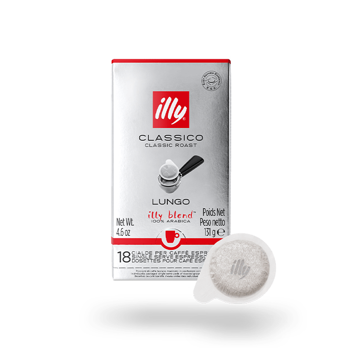 pods Classico LUNGO Medium roast 18 pods illy Coffee