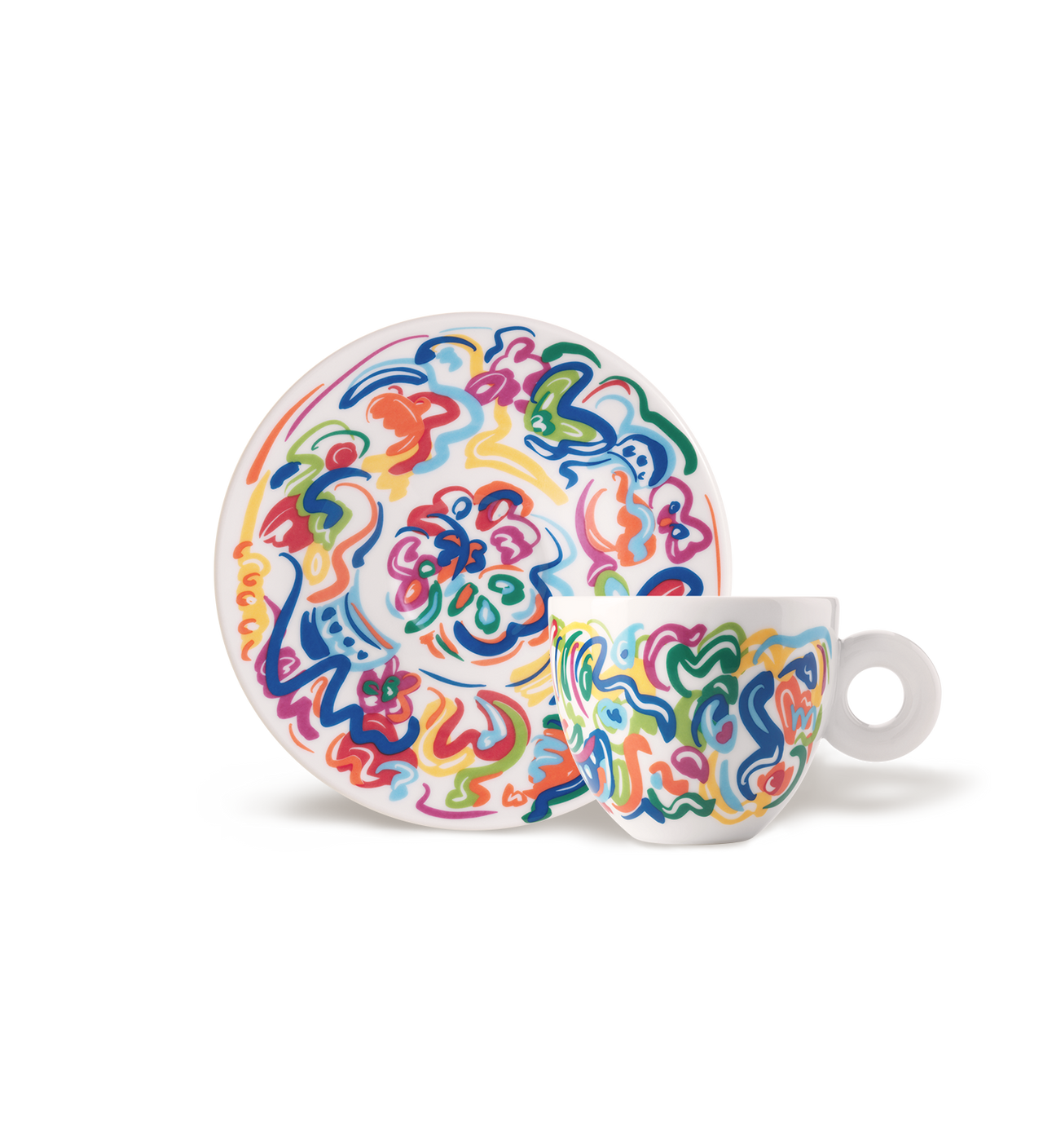 illy Art Collection Set of 4 Cappuccino Cups - Sol Calero illy Art Collection