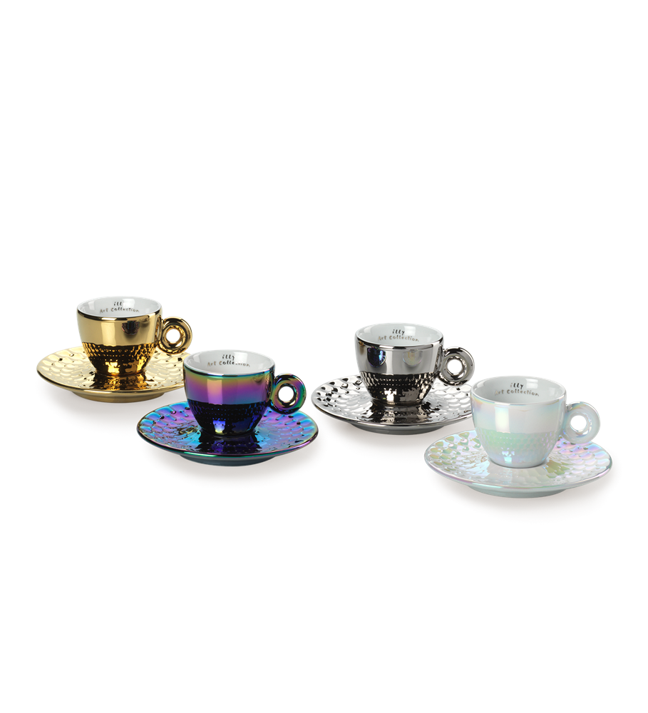 SET OF 4 ESPRESSO CUPS – JOHN ARMLEDER ART COLLECTION