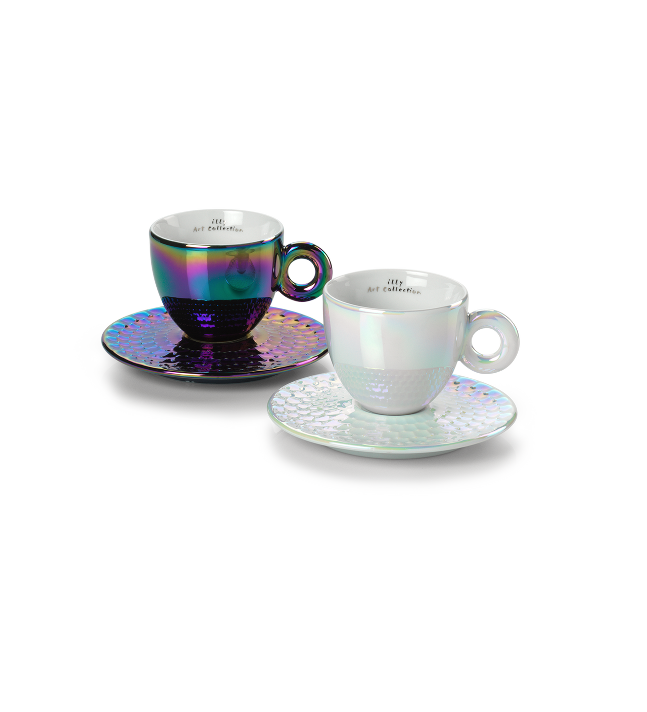 SET OF 2 CAPPUCCINO CUPS – JOHN ARMLEDER ART COLLECTION