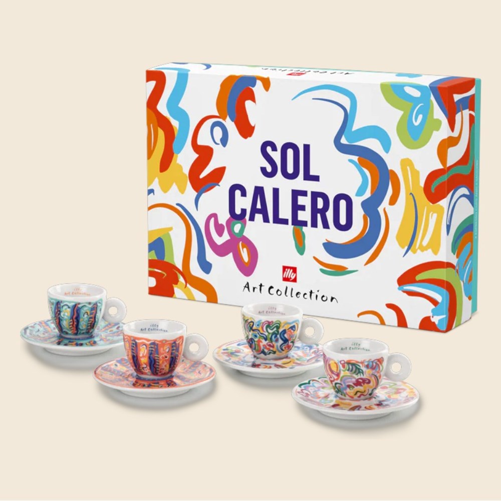 illy Art Collection Set of 4 Espresso Cups - Sol Calero illy Art Collection