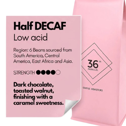 36th Parallel Coffee - ETHIOPIAN - DECAF BEANS - 1 kg