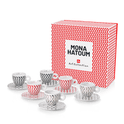 illy Art Collection Mona Hatoum Cappuccino cups - Set of 6 Cups