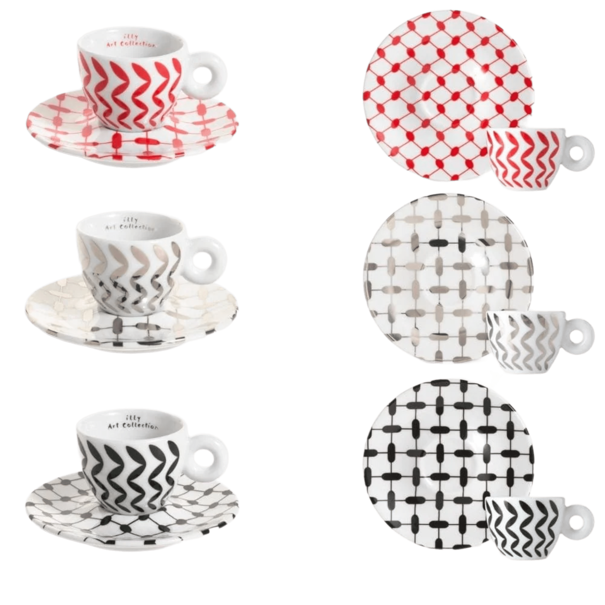 Illy Art Collection Mona Hatoum Espresso Cups Set Of 6 Cups illy-art-collection-mona-hatoum-espresso-cups-set-of-6-cups