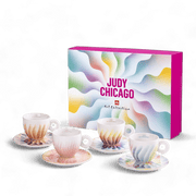 illy Coffee from the Kaffeina Group  Cups illy Art Collection  - the Judy Chicago Set of 4 Cappuccino Cups