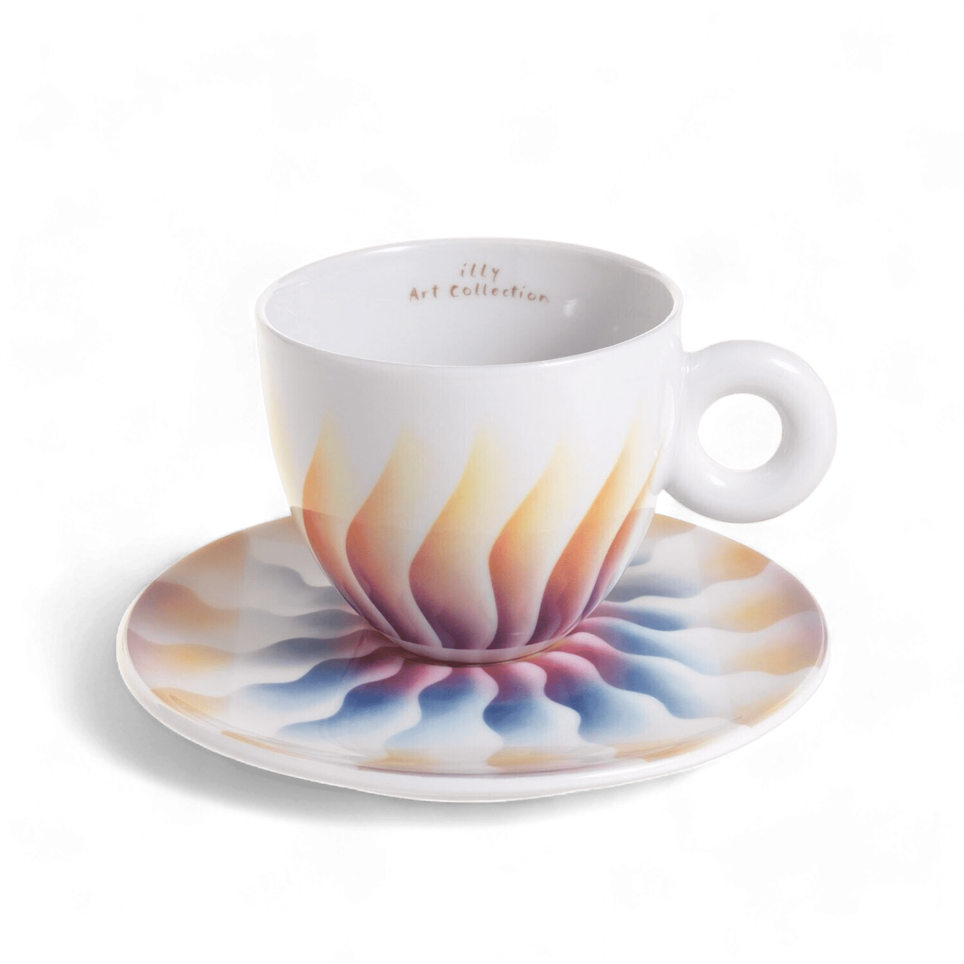 illy Coffee from the Kaffeina Group  Cups illy Art Collection  - the Judy Chicago Set of 4 Cappuccino Cups