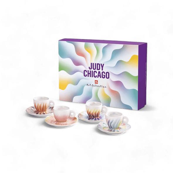 illy Coffee from the Kaffeina Group  Cups illy Art Collection  - the Judy Chicago Set of 4 Espresso Cups