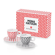 illy Coffee from the Kaffeina Group  Cups Set of 2 Cappuccino cups illy Art Collection Mona Hatoum Cappuccino cups - Set of 2 Cups