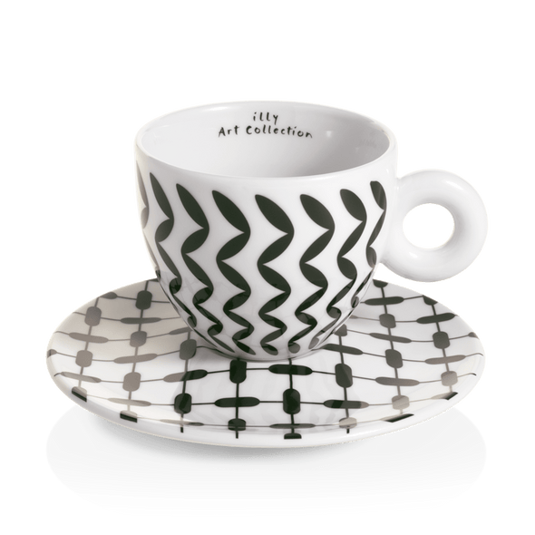 illy Coffee from the Kaffeina Group  Cups Set of 2 Cappuccino cups illy Art Collection Mona Hatoum Cappuccino cups - Set of 2 Cups