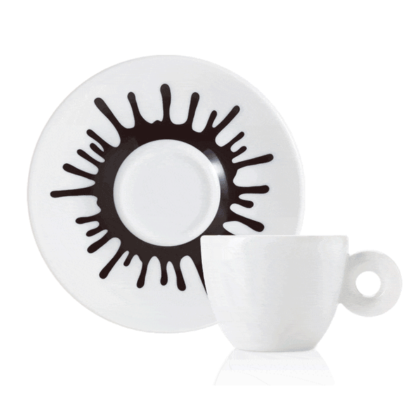 illy Coffee from the Kaffeina Group  Cups Set of 2 espresso coffee cups illy Art Collection Ai Weiwei Set of 2 Espresso Cups