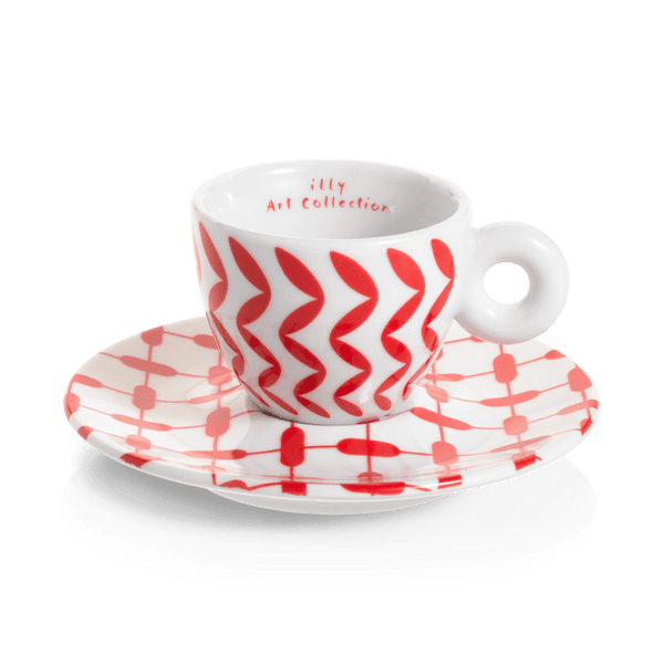 illy Coffee from the Kaffeina Group  Cups Set of 2 Espresso Cups illy Art Collection Mona Hatoum Espresso cups - Set of 2 Espresso Cups