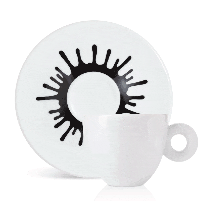 illy Art Collection Ai Weiwei Set of 4 Cappuccino Cups