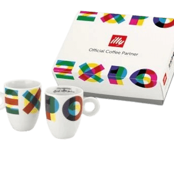 illy Coffee from the Kaffeina Group  Unclassified 2 Mugs Special Edition illy EXPO