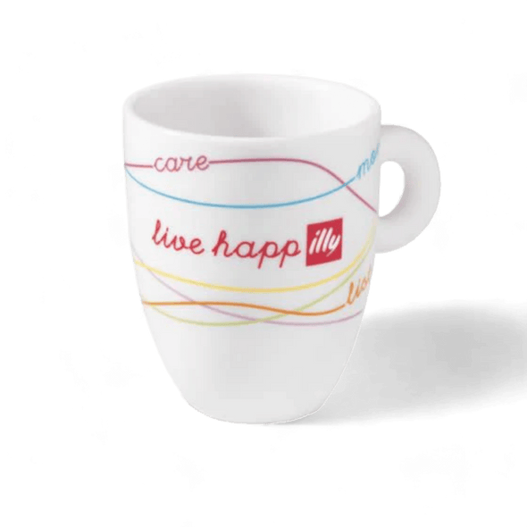 illy Coffee from the Kaffeina Group  Unclassified LIVE HAPPILLY PACKS 250G CAN + 2 MUG LIVE HAPPILLY PACKS