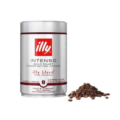 Illycaffè Coffee Beans WHOLE BEAN INTENSO COFFEE - DARK ROAST - 250 g (box of 12)