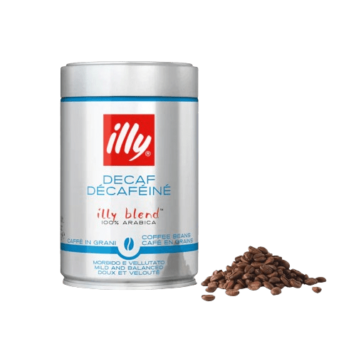 Illycaffè Unclassified WHOLE BEAN DECAFFEINATED CLASSICO COFFEE - 250 g (box of 12)